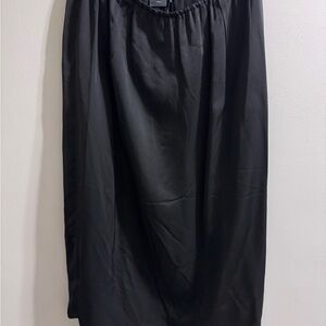 Massimo Dutti Classic Black Midi Skirt